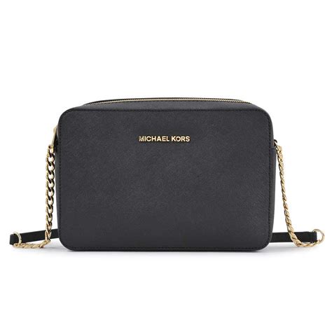 michael kors jet set travel md ew xbody bag black|michael kors crossbody bag black.